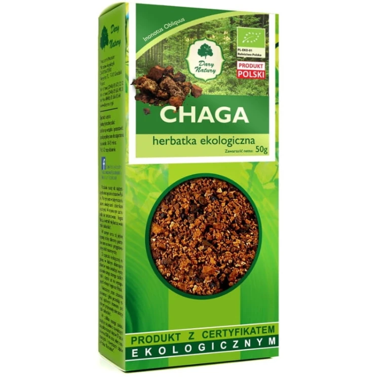 Chaga Guz brzozy (Inonotus Obliquus) EKO 50g