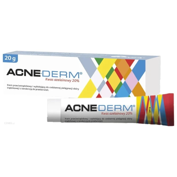 Acne-Derm (Kwas azelainowy 20%) Krem przeciw trądzikowy i wybielający 20g