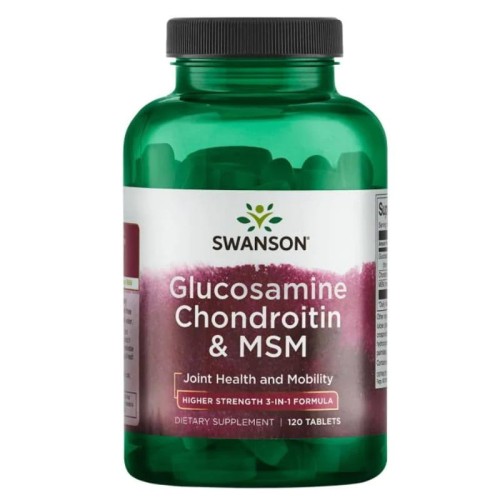 Glukozamina/Chondroityna/MSM 500/400/200mg 120 tabl.