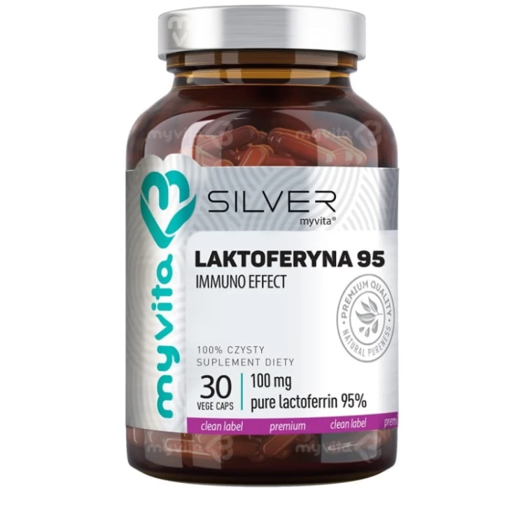 Silver Pure 100% Laktoferyna 100mg 30 kaps.