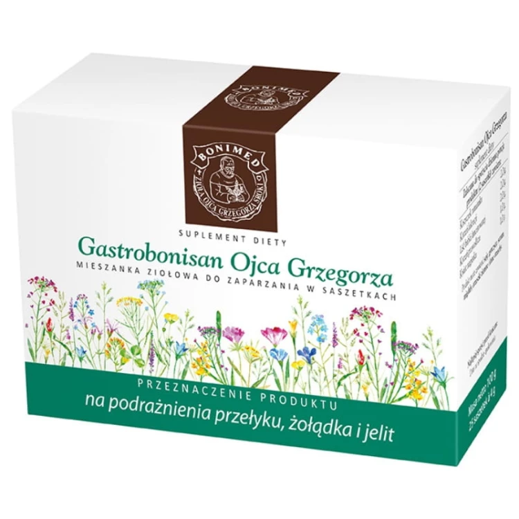 Bonimed Gastrobonisan Ojca Grzegorza 25x4g saszetki (100g)