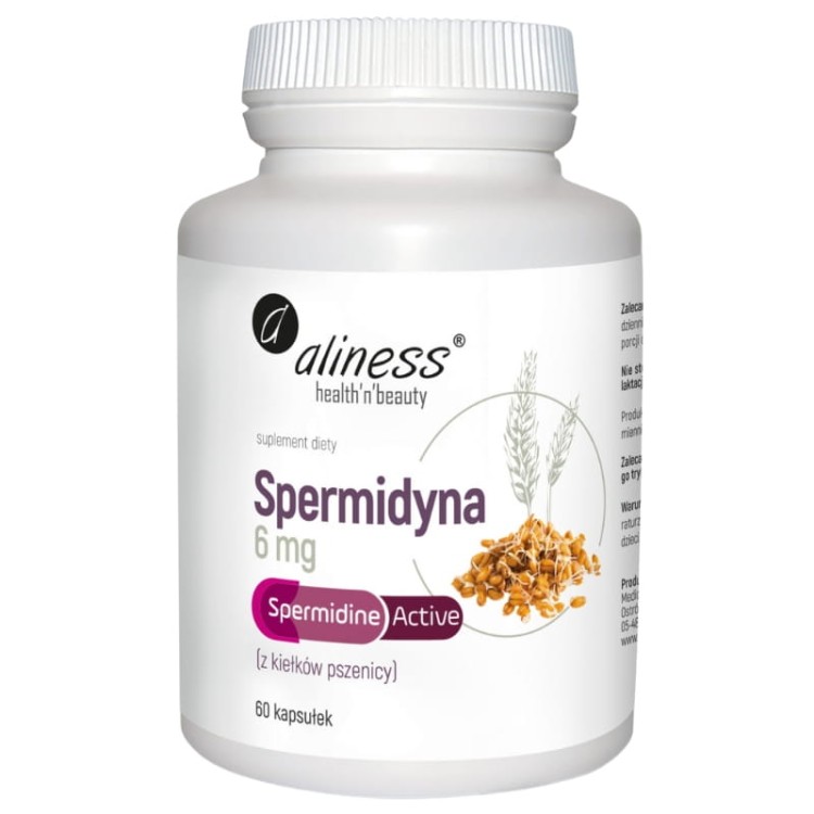 Spermidyna Active (z kiełków pszenicy) 6mg 60 kaps.