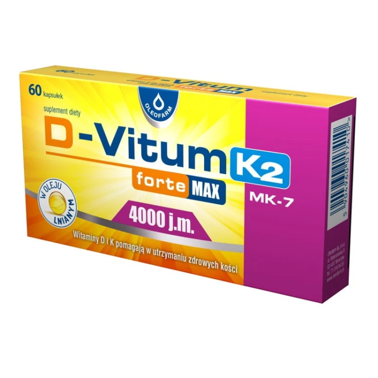 D-Vitum forte MAX K2 4000/100 60 kaps.