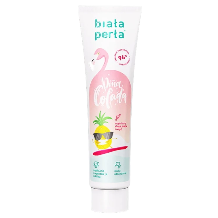 Biała Perła Pasta do zębów Pinacolada o działaniu wybielającym 100ml