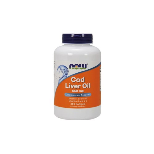 Cod Liver Oil  650mg 250 kaps.