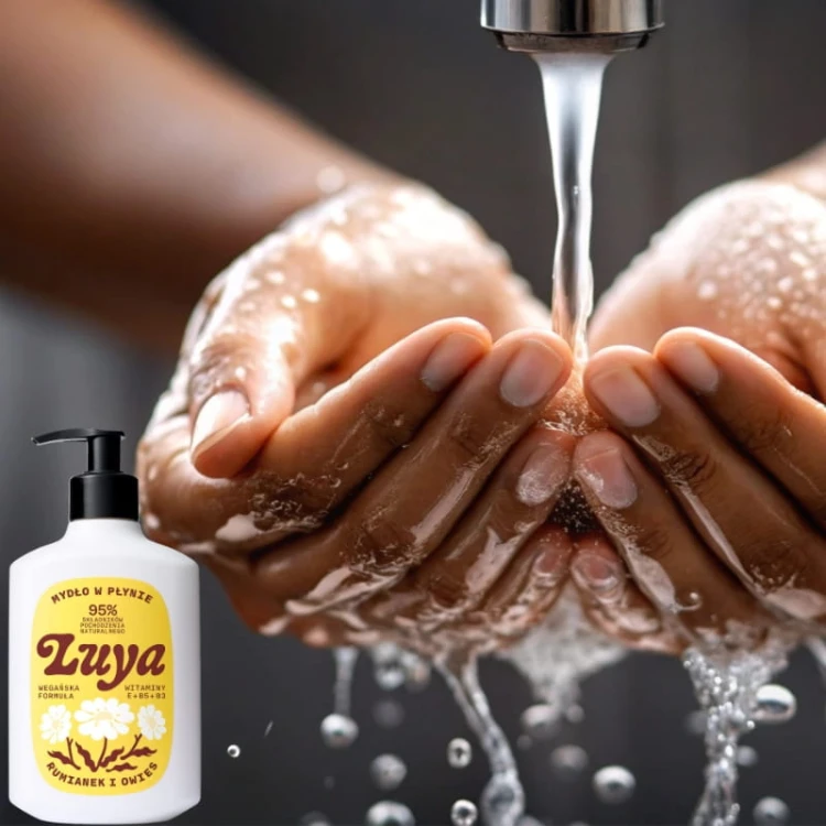 Naturalne Mydło w płynie do rąk Rumianek i Owies LUYA 400ml