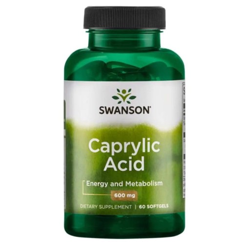 Kwas Kaprylowy 600mg 60 kaps.
