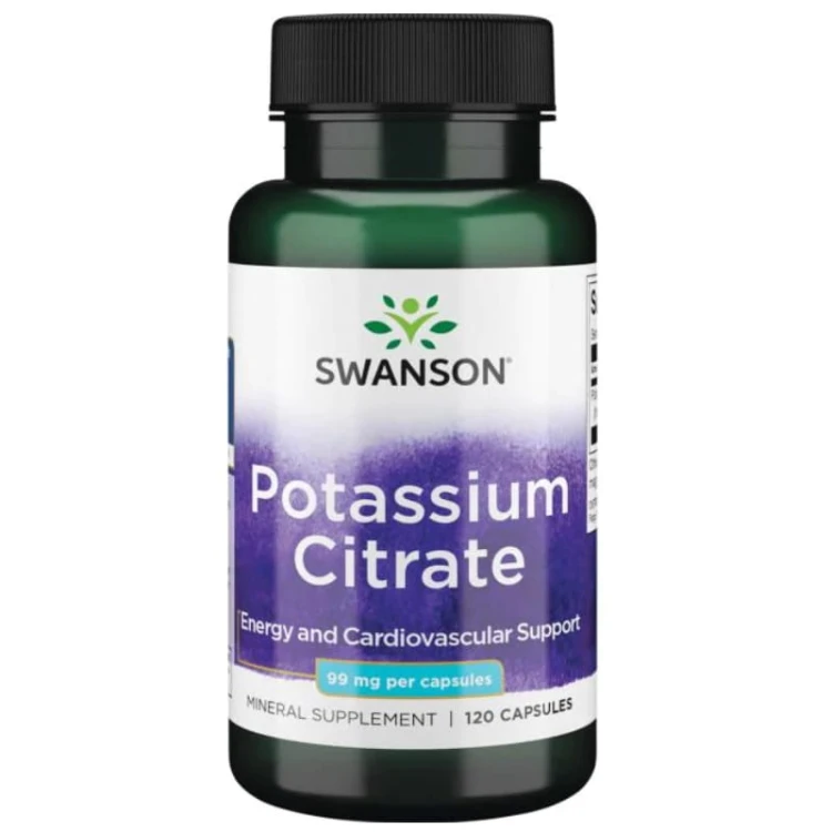 Cytrynian Potasu 99mg 120 kaps.