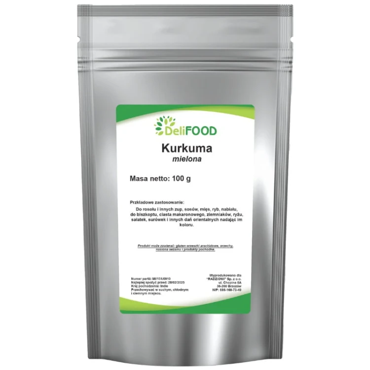 Kurkuma mielona (DeliFood) 100g