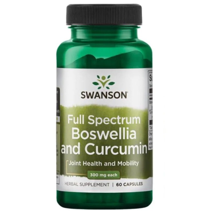 Full Spectrum Boswellia &amp; Curcumin 300mg/300mg 60 kaps.