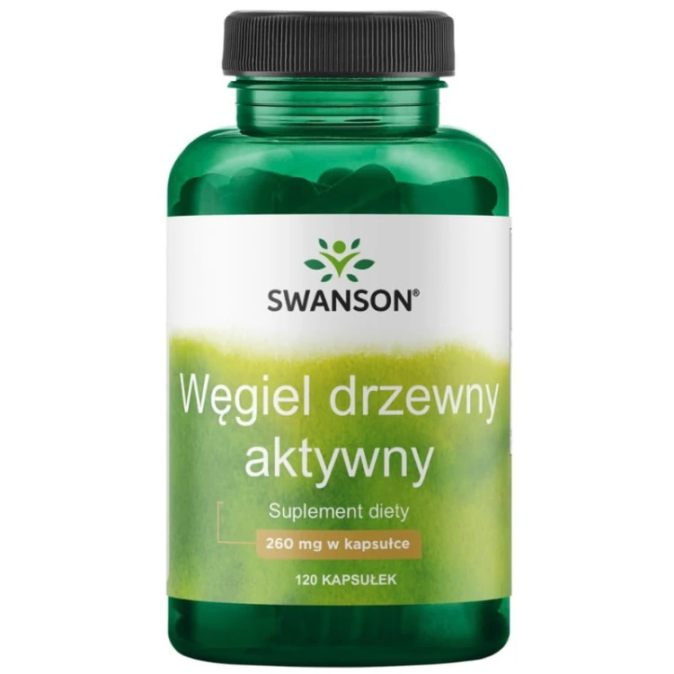 Węgiel Drzewny aktywny 260mg 120 kaps.