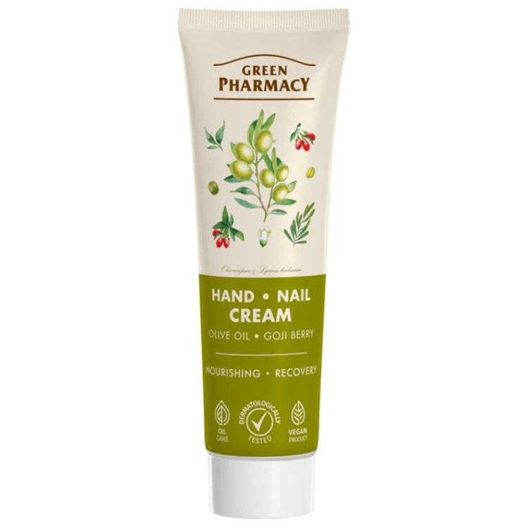 Green Pharmacy Krem do rąk i paznokci Oliwa i goji 100ml