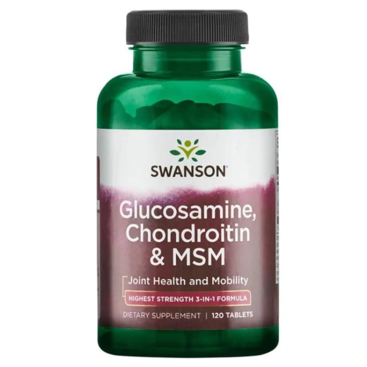 Glukozamina,Chondroityna,MSM 250/200/150 120 tabl.