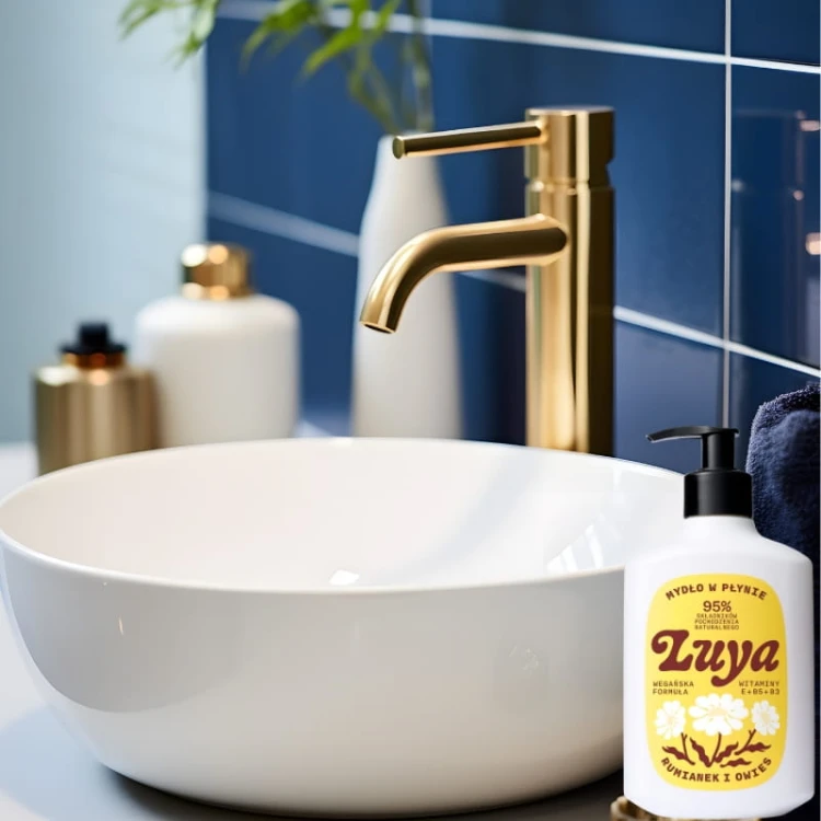 Naturalne Mydło w płynie do rąk Rumianek i Owies LUYA 400ml