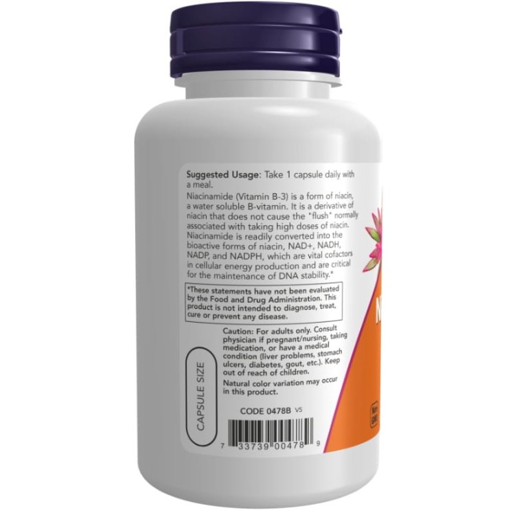 Niacinamide (Amid kwasu nikotynowego) 500mg 100 kaps.