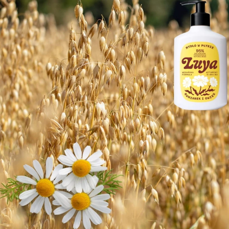 Naturalne Mydło w płynie do rąk Rumianek i Owies LUYA 400ml