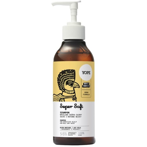 Yope Naturalny szampon do włosów Normalnych Mleko owsiane 300ml
