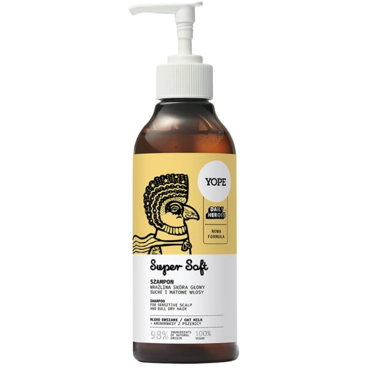 Yope Naturalny szampon do włosów Normalnych Mleko owsiane 300ml