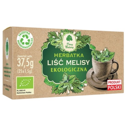 Herbatka Melisa liść EKO 25x1,5g