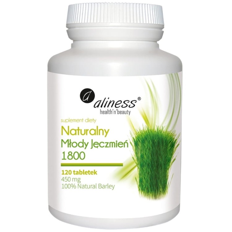 Aliness Młody Jęczmień naturalny 1800 120 tabl.