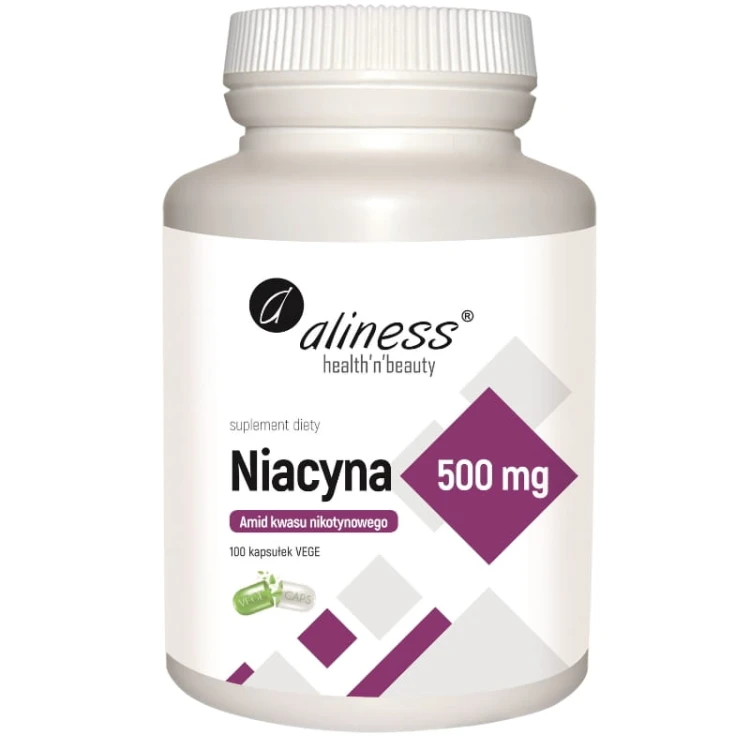 Aliness Niacyna (Amid kwasu nikotynowego) 500mg 100 kaps.