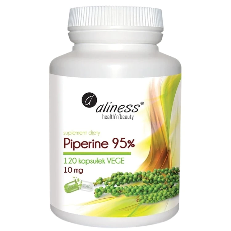Aliness Piperine 95% 10mg 120 kaps.