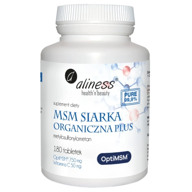 Siarka Organiczna OptiMSM PLUS 180 tabl.