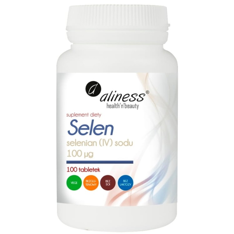Aliness Selen - Selenian Sodu 100ug 100 tabl.