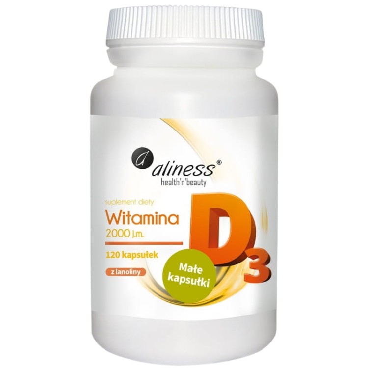 Aliness Witamina D3 2000IU 120 kaps.