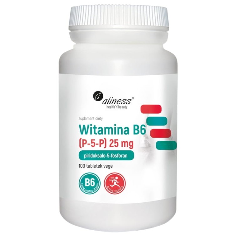 Aliness Witamina B6 P-5-P 25mg 100 tabl.