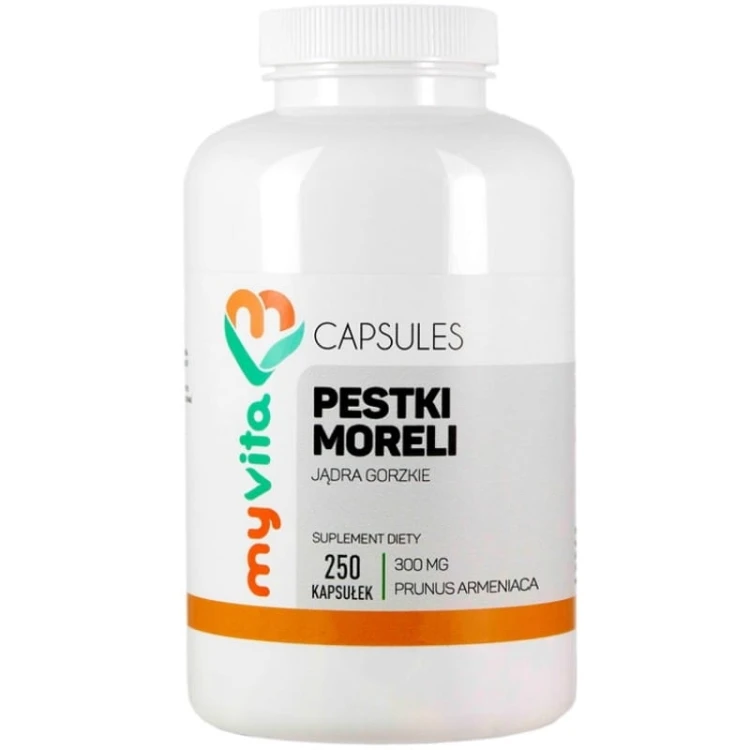 Myvita Pestki moreli 300mg 250 kaps.