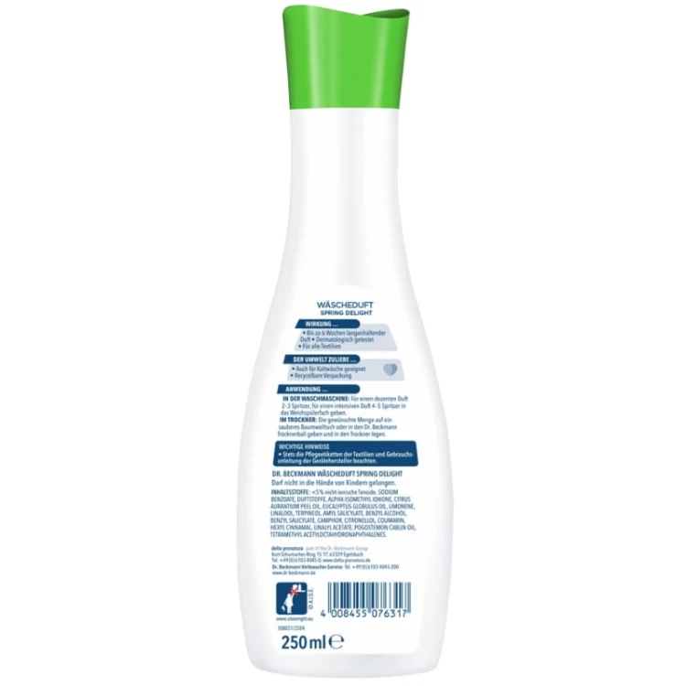 Dr Beckmann Perfumy do pralki suszarki Delight Spring 250ml