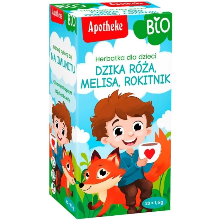Apotheke Herbatka Dla Dzieci Dzika róża i Rokitnik BIO 20x1,5g