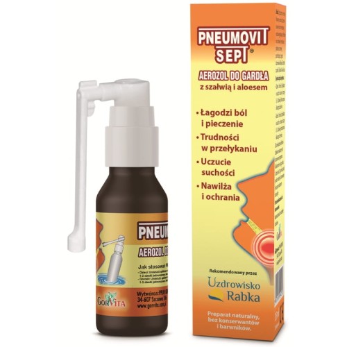Pneumovit Sept Aerozol do gardła 35ml