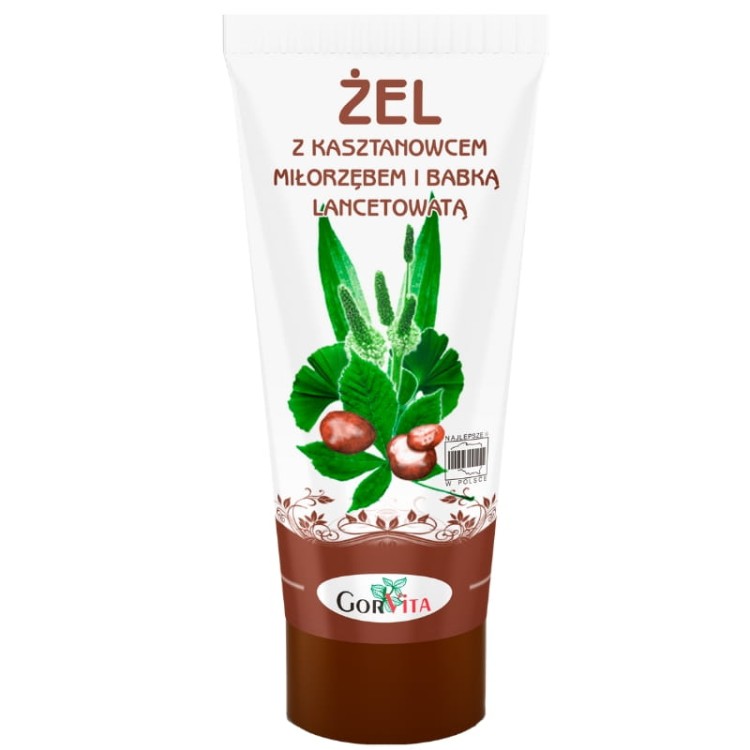 Żel z Kasztanowcem Miłorząb Babka lancetowata 200ml