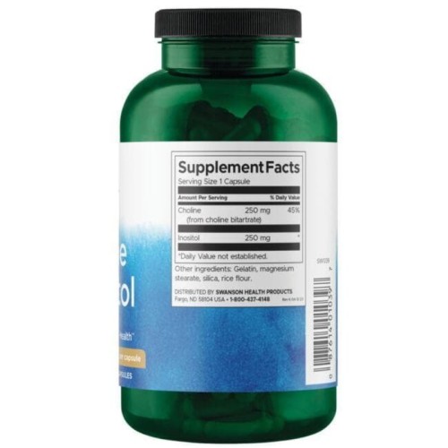 Swanson Cholina &amp; Inozytol 250 kaps.-2