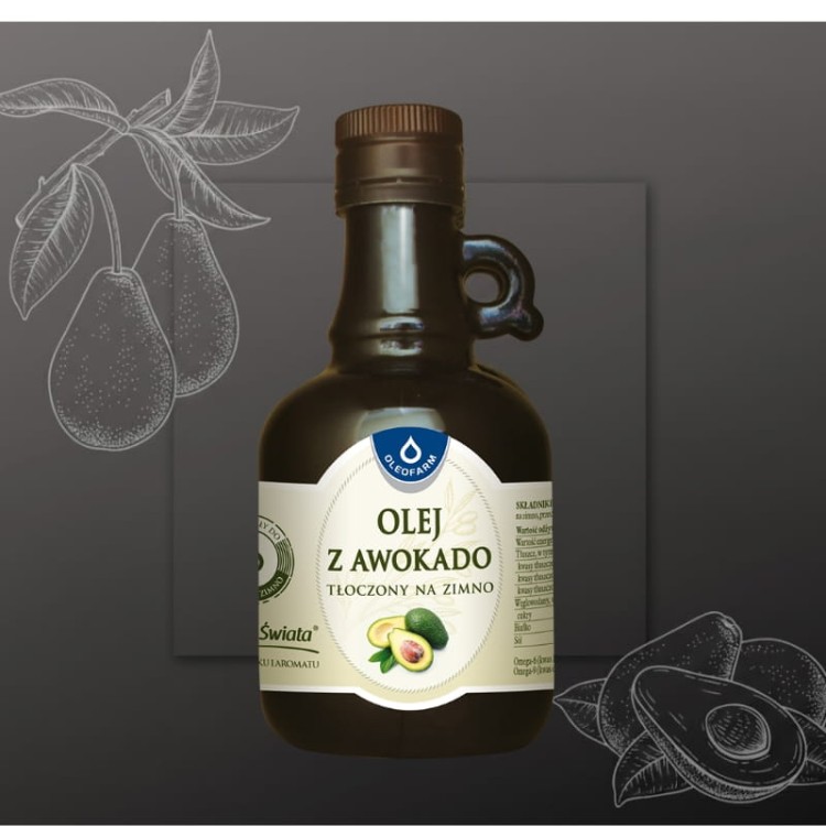Olej z awokado tłoczony na zimno 250ml