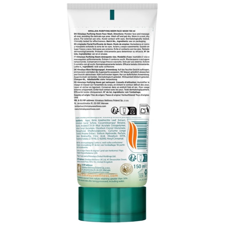 Oczyszczający żel do mycia twarzy Neem 150ml