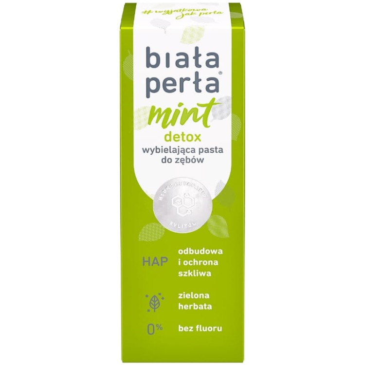 Biała Perła Pasta do zębów Mint &amp; Detox Świeży oddech 75ml