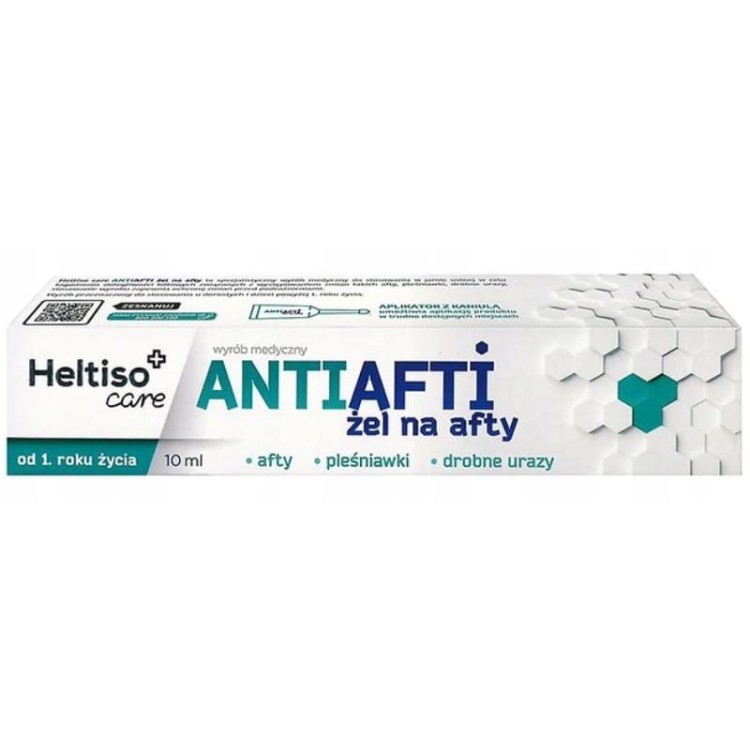 Heltiso Care Antiafit Żel na afty plaśniawki drobne urazy 10ml