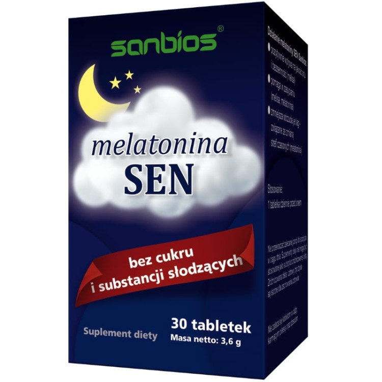 sanbios-melatonina-sen-z-melisa-30-tabletek