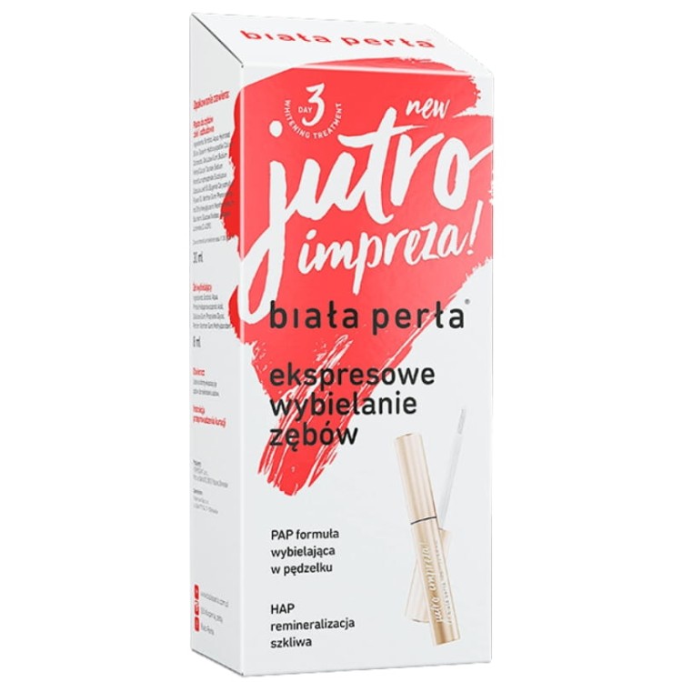 Biała Perła Zestaw do wybielania zębów w domu: Jutro impreza! 30ml+8ml
