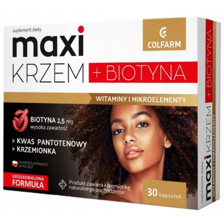 Maxi Krzem + Biotyna 30 kaps.