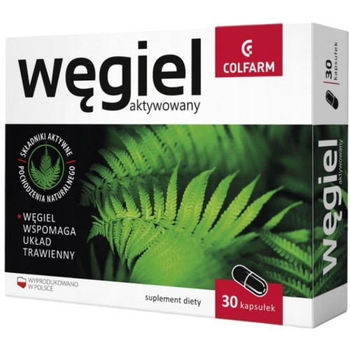 Węgiel Aktywowany 30 kaps.