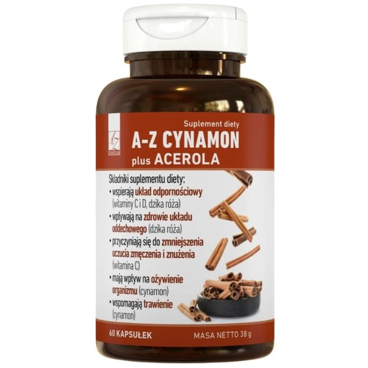 Cynamon plus Acerola 60 kaps.
