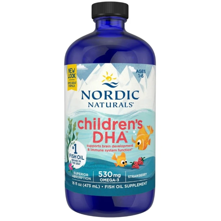 Nordic Naturals Children's DHA 530mg Truskawka 473ml