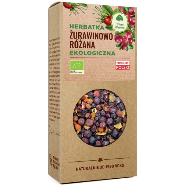 Herbatka Owocowa  Żurawinowo-Różana EKO 100g
