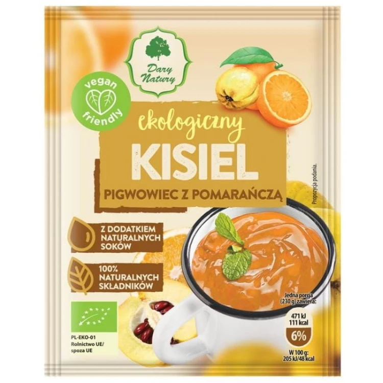 Ekologiczny Kisiel Pigwowiec z pomarańczą EKO 30g