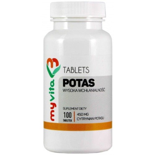 Potas (cytrynian) 450mg 100 tabl.