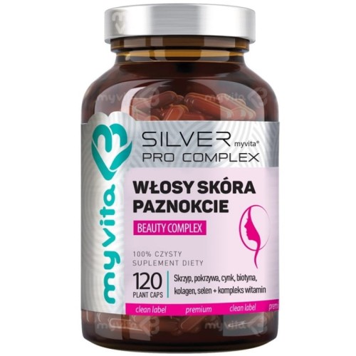 Silver Pure100% Włosy, skóra, paznokcie 120 kaps.